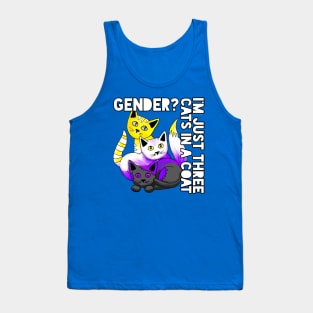 Three cats in a coat Tank Top